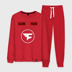 Костюм хлопковый мужской FAZE CLAN, цвет: красный