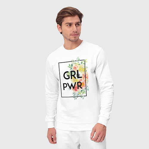 Мужской костюм GRL PWR / Белый – фото 3