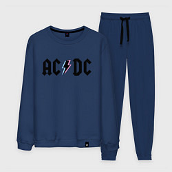 Костюм хлопковый мужской AC/DC, цвет: тёмно-синий