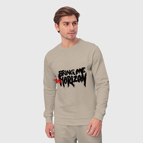 Мужской костюм Bring me the horizon / Миндальный – фото 3