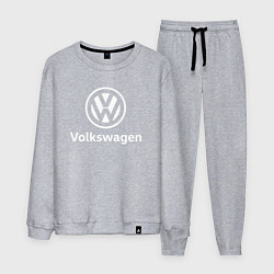 Костюм хлопковый мужской VOLKSWAGEN, цвет: меланж