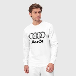 Костюм хлопковый мужской AUDI, цвет: белый — фото 2