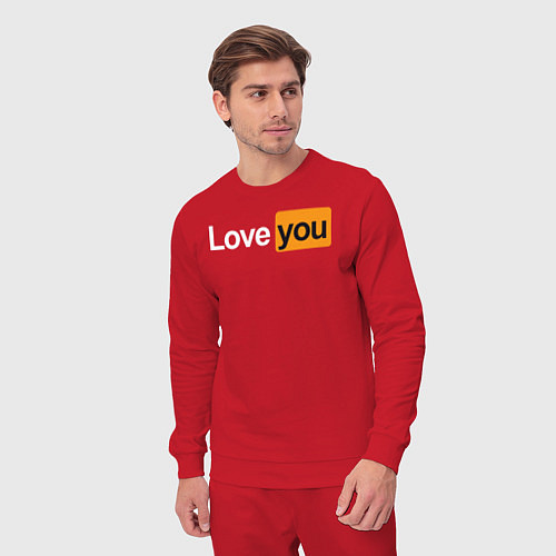 Мужской костюм PornHub: Love You / Красный – фото 3