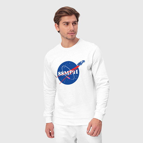 Мужской костюм NASA Delorean 88 mph / Белый – фото 3