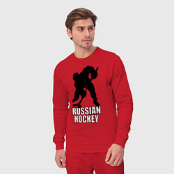 Костюм хлопковый мужской Russian Black Hockey, цвет: красный — фото 2
