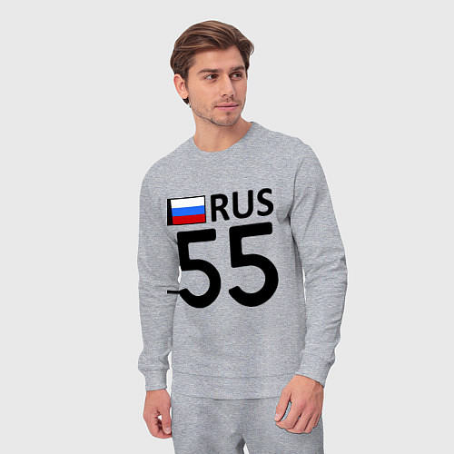 Мужской костюм RUS 55 / Меланж – фото 3