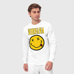 Костюм хлопковый мужской NIRVANA, цвет: белый — фото 2