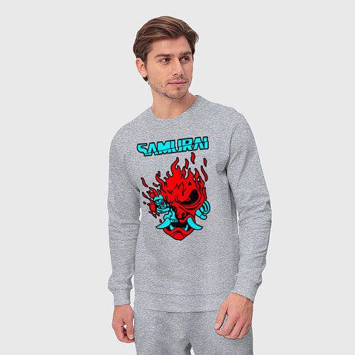 Мужской костюм SAMURAI KEANU REEVES / Меланж – фото 3