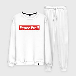Костюм хлопковый мужской Feuer Frei!, цвет: белый
