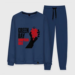 Костюм хлопковый мужской Green Day: American idiot, цвет: тёмно-синий