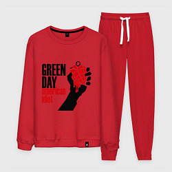 Костюм хлопковый мужской Green Day: American idiot, цвет: красный