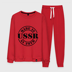Костюм хлопковый мужской Made in USSR, цвет: красный