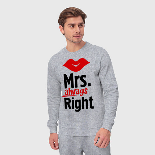 Мужской костюм Mrs. always right / Меланж – фото 3