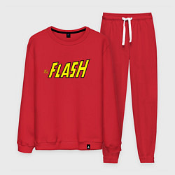 Костюм хлопковый мужской The Flash, цвет: красный