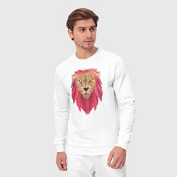 Костюм хлопковый мужской Лев, цвет: белый — фото 2