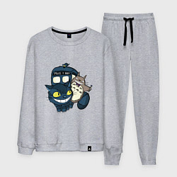Костюм хлопковый мужской Tardis Totoro, цвет: меланж