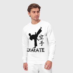 Костюм хлопковый мужской Karate craftsmanship, цвет: белый — фото 2