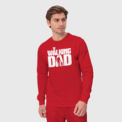 Костюм хлопковый мужской The walking dad, цвет: красный — фото 2