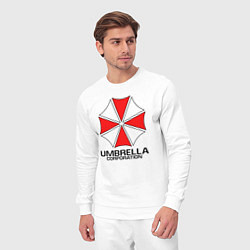 Костюм хлопковый мужской UMBRELLA CORP, цвет: белый — фото 2