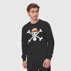 Костюм хлопковый мужской One Piece, цвет: черный — фото 2