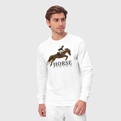 Костюм хлопковый мужской HORSE RIDING, цвет: белый — фото 2