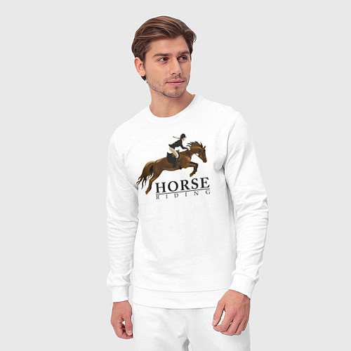 Мужской костюм HORSE RIDING / Белый – фото 3