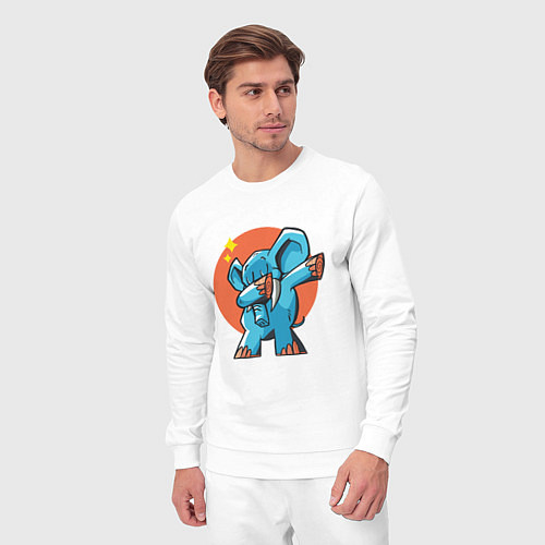 Мужской костюм Dab Elephant / Белый – фото 3