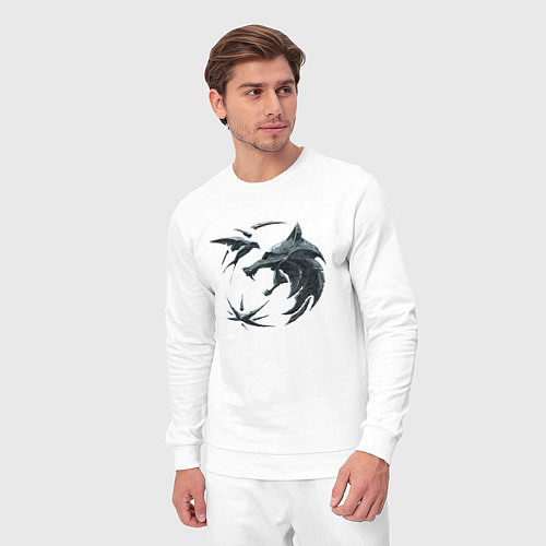 Мужской костюм Ведьмак сериал / Белый – фото 3