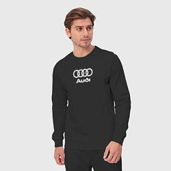 Костюм хлопковый мужской Audi Ауди, цвет: черный — фото 2