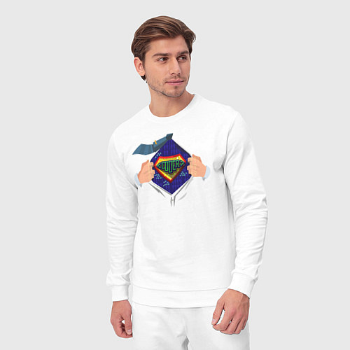 Мужской костюм Coder / Белый – фото 3