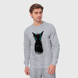Костюм хлопковый мужской Dark Cat, цвет: меланж — фото 2