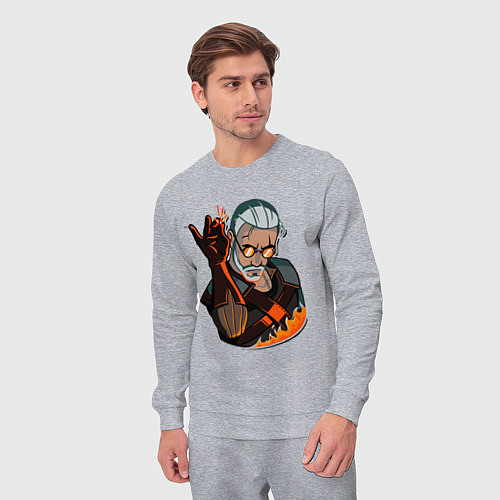 Мужской костюм Ведьмак / Меланж – фото 3