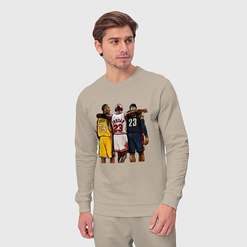 Мужской костюм Bryant, Jordan, James / Миндальный – фото 3