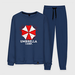 Костюм хлопковый мужской UMBRELLA CORP, цвет: тёмно-синий