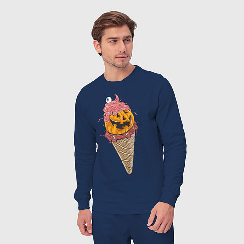 Мужской костюм Pumpkin IceCream / Тёмно-синий – фото 3