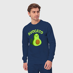 Костюм хлопковый мужской AVOCATO, цвет: тёмно-синий — фото 2