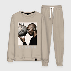 Костюм хлопковый мужской Kobe - RIP Legend, цвет: миндальный