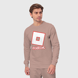Костюм хлопковый мужской ROBLOX, цвет: пыльно-розовый — фото 2
