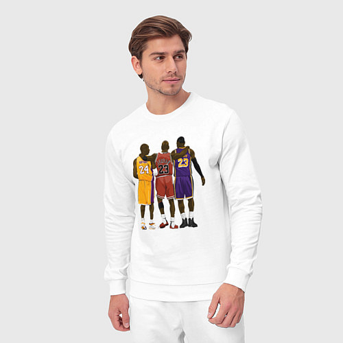 Мужской костюм Kobe, Michael, LeBron / Белый – фото 3
