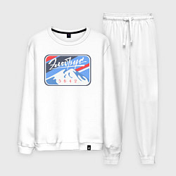 Костюм хлопковый мужской Эльбрус 5642, цвет: белый