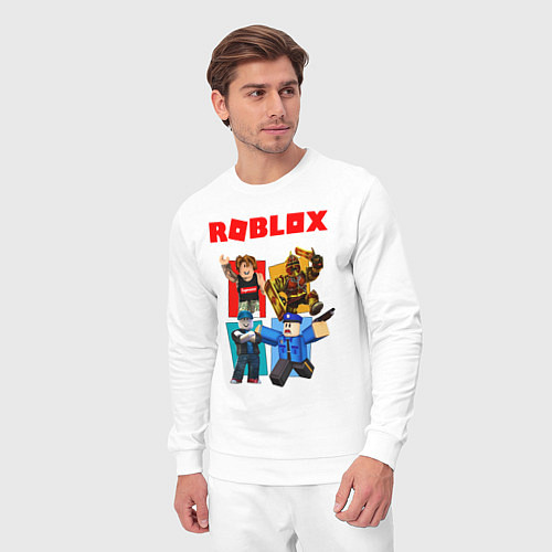 Мужской костюм ROBLOX / Белый – фото 3