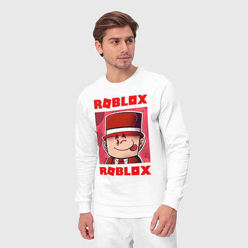 Мужской костюм ROBLOX / Белый – фото 3