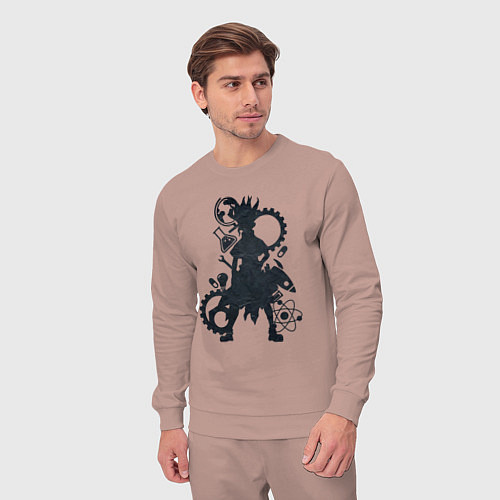 Мужской костюм Доктор Стоун / Пыльно-розовый – фото 3