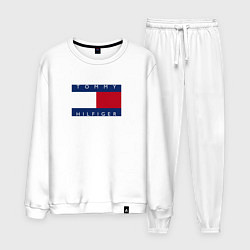 Костюм хлопковый мужской TOMMY HILFIGER, цвет: белый