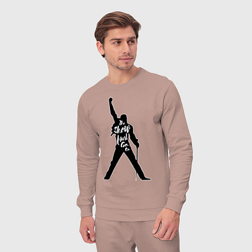 Мужской костюм Queen - The Show Must Go On / Пыльно-розовый – фото 3