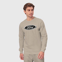 Костюм хлопковый мужской Ford, цвет: миндальный — фото 2
