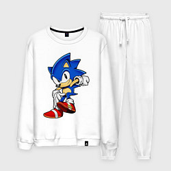 Костюм хлопковый мужской SONIC, цвет: белый