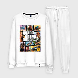 Костюм хлопковый мужской GTA5, цвет: белый