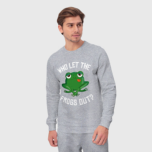 Мужской костюм Who let the frogs out? / Меланж – фото 3
