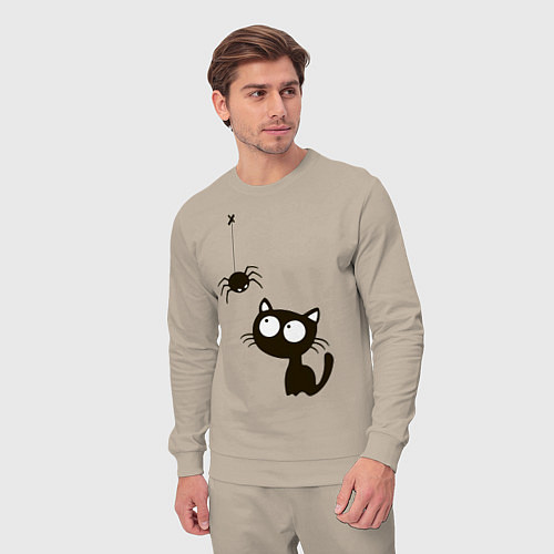 Мужской костюм Котик и паучек / Миндальный – фото 3